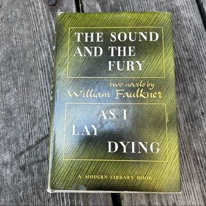 William Faulkner’s Vintage Hardcover Book The Sound & the Fury & As I Lay Dying